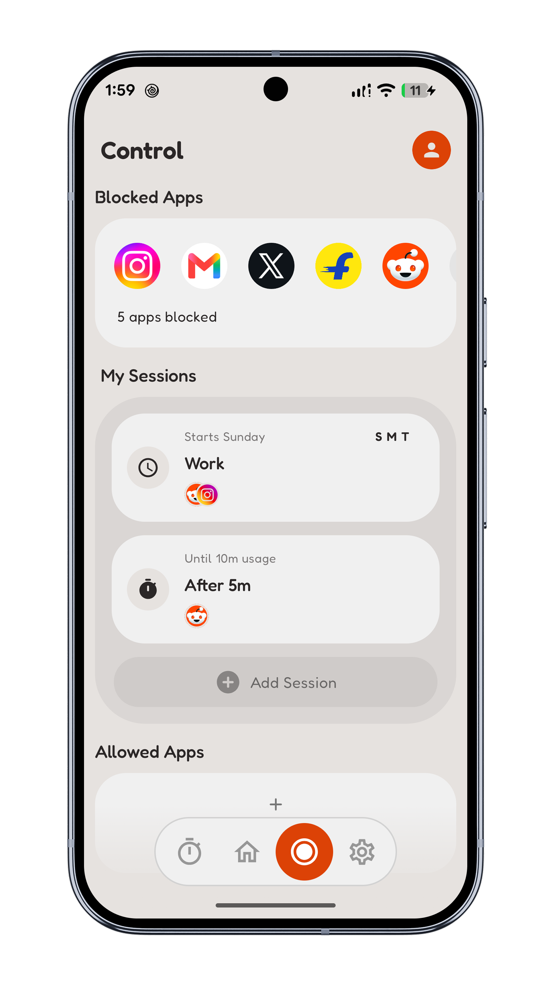 App Limits app screenshot