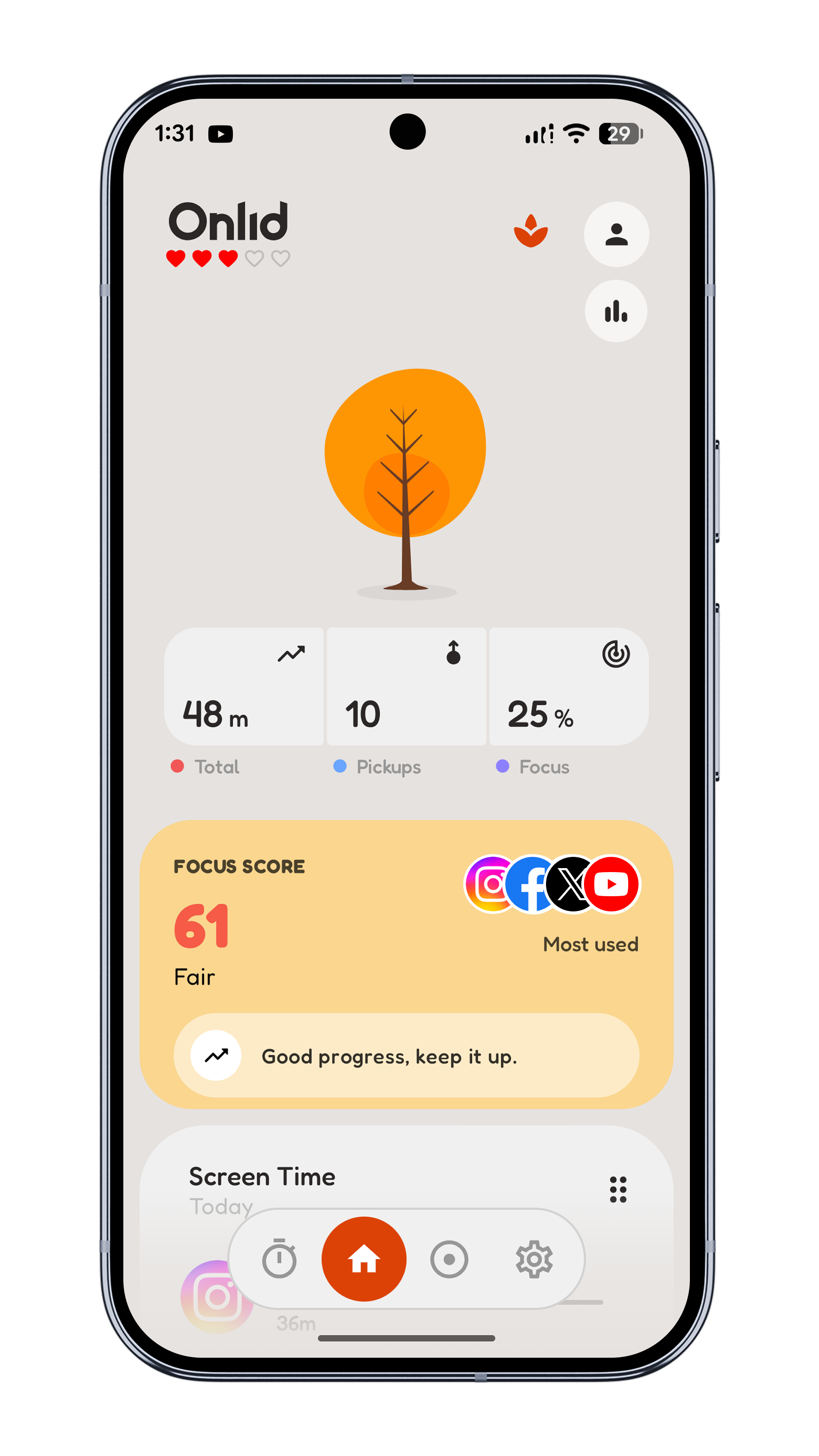 Screen Time app screenshot